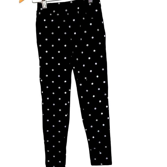 NWOT Member's Mark Girls Polka Dot Jegging Pants – Size 8, Black and White - Picture 3 of 7